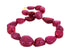 African Ruby Large Nuggets hand knotted w/ Sterling & Diamond Clasp, Ready to wear Necklace, RBY-NUG-18-30 (E)